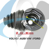AUDI / VOLVO / VW CV BOOT 22MM-80MM INNER